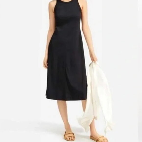 Everlane The Luxe Cotton Seamed Tank Midi Dress xs NWT - Picture 1 of 6